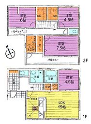 リーブルガーデン武蔵村山市残堀第13期全8区画4棟　5号棟