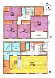 リーブルガーデン立川市砂川町第3全3棟　2号棟