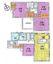 リーブルガーデン武蔵村山市残堀第13期全8区画4棟　7号棟