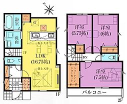 グラファーレ武蔵村山市残堀3期全4棟　1号棟