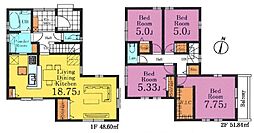 リーブルガーデン武蔵村山市大南第4全3棟　1号棟