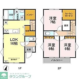 西原町5丁目貸家 B棟 1