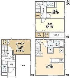 市川市稲荷木２丁目の一戸建て