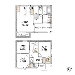 市川市北国分３丁目の一戸建て