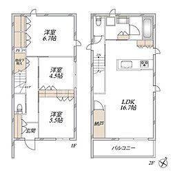 市川市曽谷８丁目の一戸建て