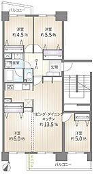 若葉台団地1-11棟 606