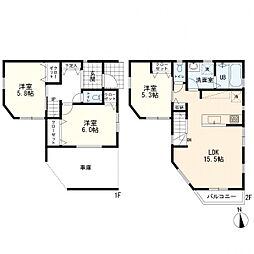 鶴見区東寺尾東台　新築一戸建て　3号棟