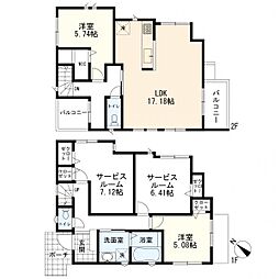 オープンプレイス西竹之丸　新築一戸建て　2号棟