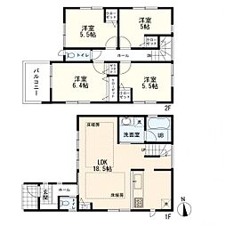 港北区下田町5丁目　新築一戸建て　2号棟