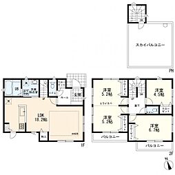 ジーエーレジデンス鶴見駒岡III　新築一戸建て　3期B号棟