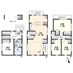 ジーエーレジデンス鶴見駒岡III　新築一戸建て　3期E号棟