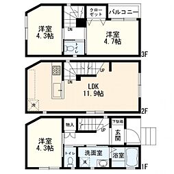 川崎区中瀬2丁目　新築一戸建て　Ｃ号棟