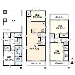 中原区上平間　新築一戸建て　A号棟