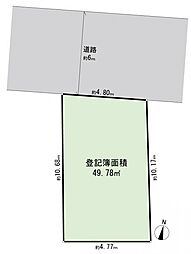 鶴見区鶴見中央　建築条件無し土地