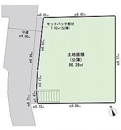 保土ケ谷区鎌谷町 建築条件無し土地