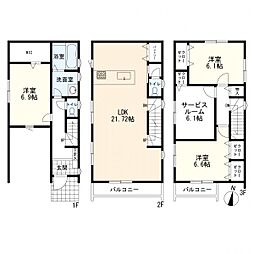 中原区小杉陣屋町1丁目　新築一戸建て　2号棟