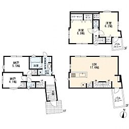 プラスエーハウス北方町2丁目　新築一戸建て　2号棟