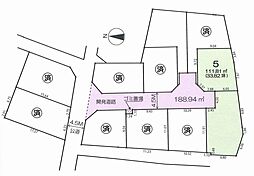 保土ケ谷区桜ケ丘1丁目　建築条件無し土地　6区画
