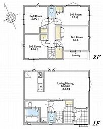 中区本牧町1丁目　新築一戸建て　4号棟