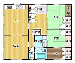 キャンプの出来る人工芝の庭下松市末武中　中古戸建