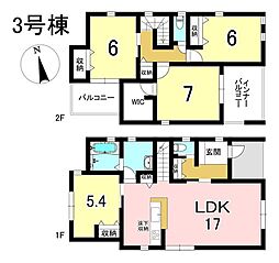新築戸建 犬山市五郎丸　全3棟　3号棟
