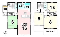 ファーストタウン生駒郡第7三郷町美松ヶ丘東　全1棟1号棟