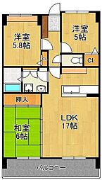アメニティ徳力II 502号室
