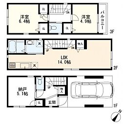 高津区久末　新築一戸建て　B号棟