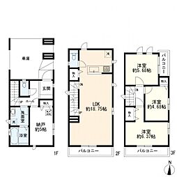 中原区上平間　新築一戸建て　B号棟