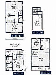 川崎区小田6丁目　新築一戸建て　1号棟