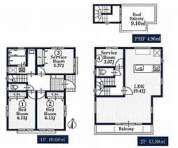 川崎区小田6丁目　新築一戸建て　2号棟