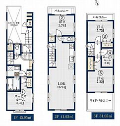 高津区諏訪2丁目　新築一戸建て　2号棟