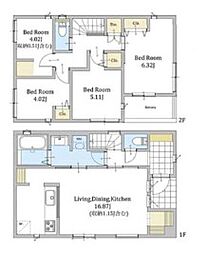高田駅　歩19分　横浜市港北区下田町6丁目　3号棟