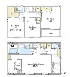 高田駅　歩19分　横浜市港北区下田町6丁目　1号棟