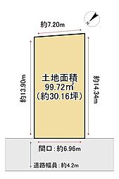 古家付土地　八幡市橋本小金川