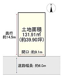 売土地　寝屋川市太秦桜が丘