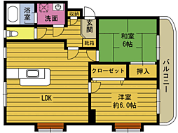 フラワーハイツ森町Ｅ 201