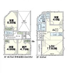 新築分譲戸建　川崎　全3棟　2号棟