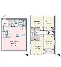 新築分譲戸建　中川　全2棟　1号棟
