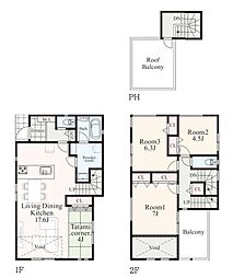 新築分譲戸建　山手　全3棟　B棟