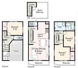 新築分譲戸建　大倉山　全3棟　B棟