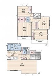 新築分譲戸建　鶴ヶ峰　全2棟　No.1