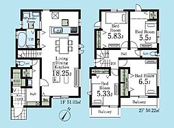 川越扇河岸 1号棟