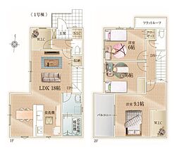 川越市むさし野2期 1号棟