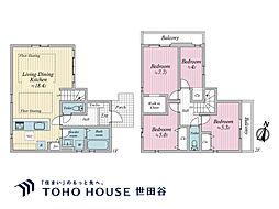 世田谷区喜多見3丁目 新築戸建 全2-1