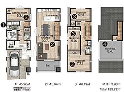 品川区荏原7丁目 新築戸建 全1棟