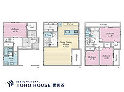 品川区戸越5丁目 新築戸建 全2-A