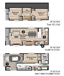 大田区北馬込2丁目 新築戸建 全1棟