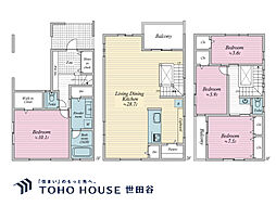 品川区旗の台3丁目 新築戸建 全1棟