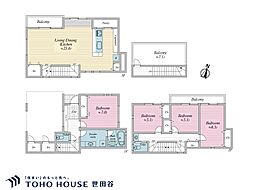 品川区西五反田3丁目 戸建て 2-A